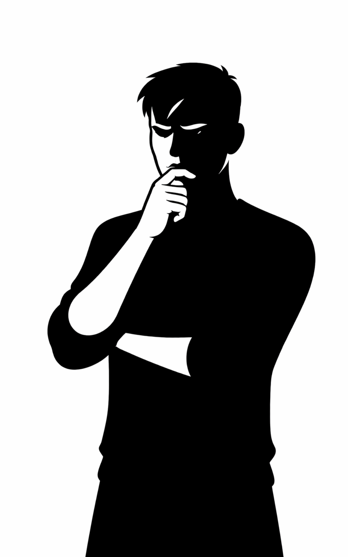 Sceptical silhouette